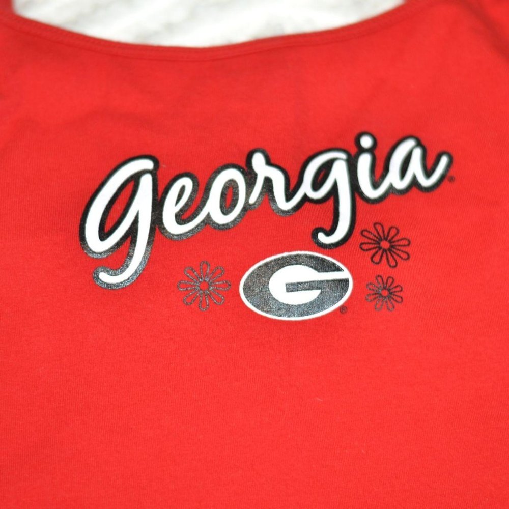 GEORGIA Bulldog Camisole woman L Red  Bra NWOT